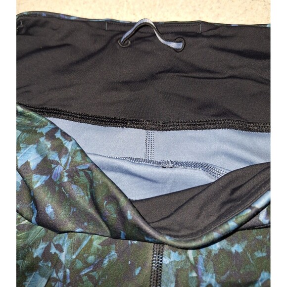 Lululemon Run Top Speed Crop Luxtreme Floral Backdrop Blue Legging XS Yoga - Picture 4 of 7